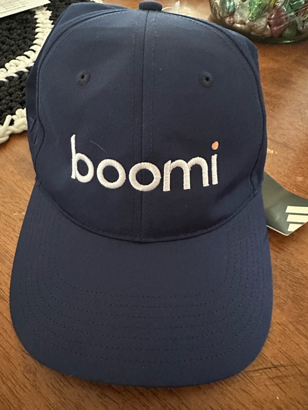 Boomi Navy Logo Baseball Cap adidas